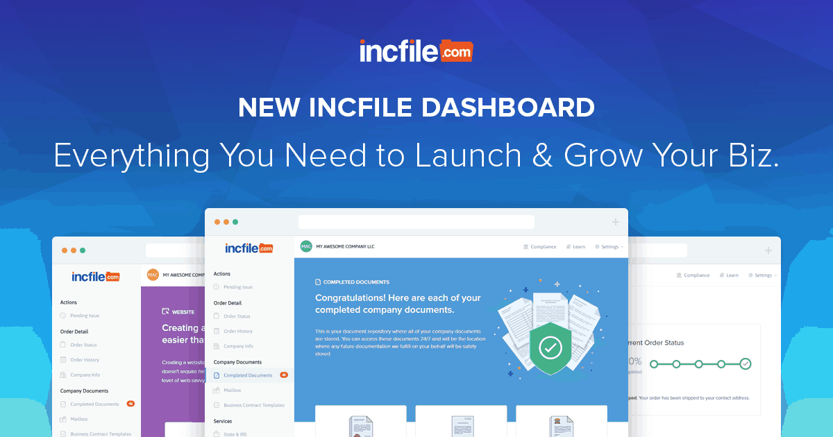 介绍新的Incfile Business Dashboard
